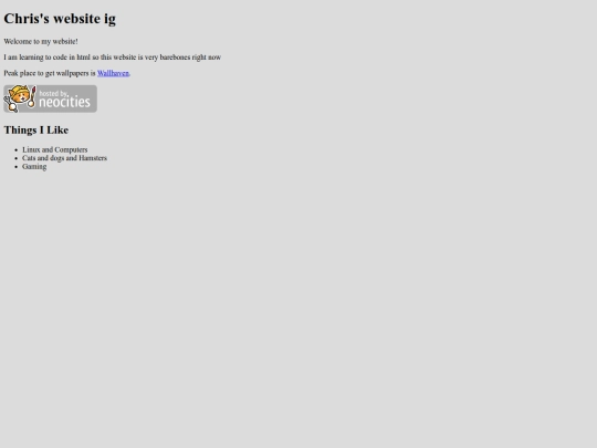 index screenshot