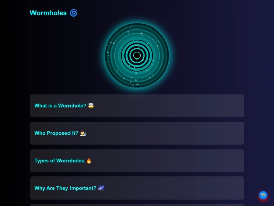 wormholes screenshot