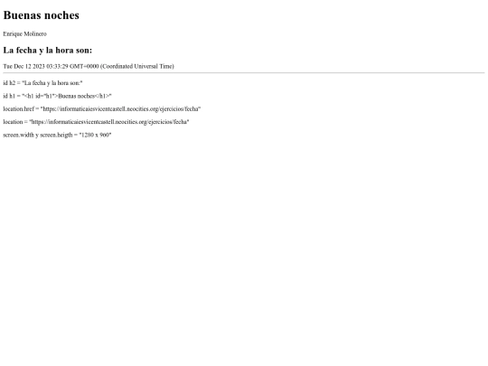 ejercicios/fecha screenshot