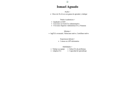 Practicas/P1/CV Ismael screenshot
