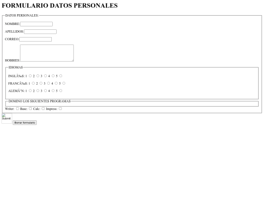 Practicas/P2/Formulario Ismael screenshot