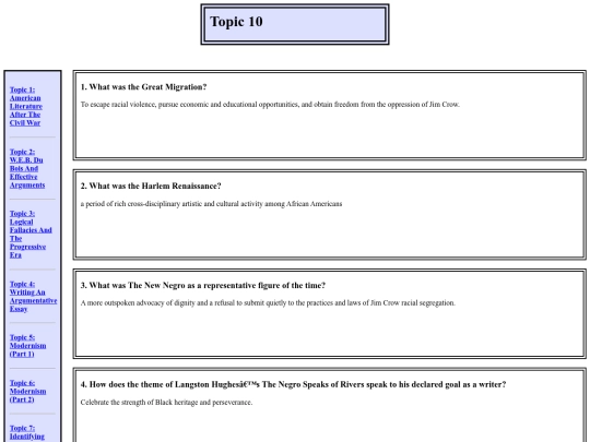 Calvert/James Grade 11/ELA/Topic10 screenshot