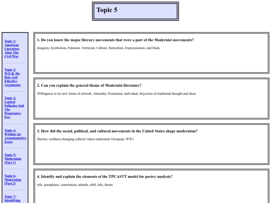 Calvert/James Grade 11/ELA/Topic5 screenshot