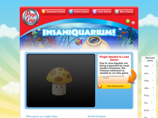 flash/Popcap/Insaniquarium screenshot
