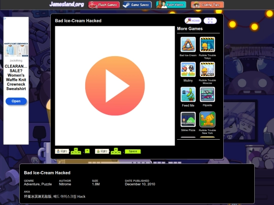 flash/badicecreamhack screenshot
