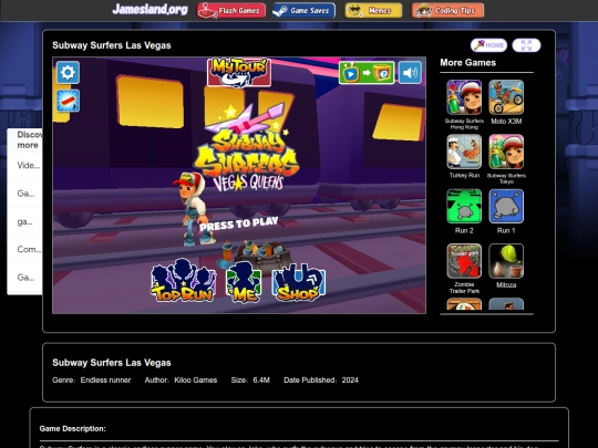flash/subway/vegas screenshot
