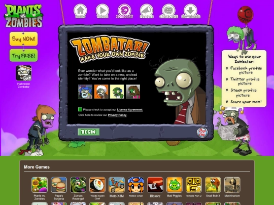 flash/zombatar screenshot