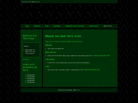 Pages/about screenshot