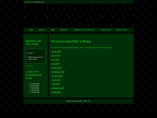 Pages/blog screenshot
