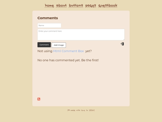 guestbook screenshot