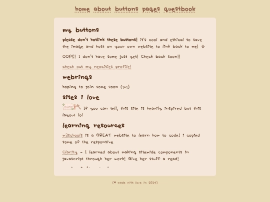 links screenshot