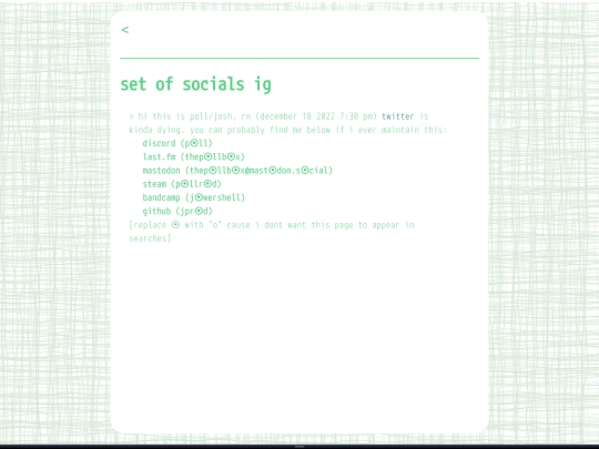 links screenshot