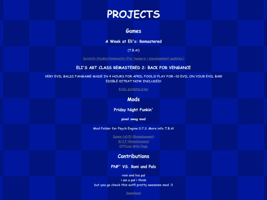 projects screenshot