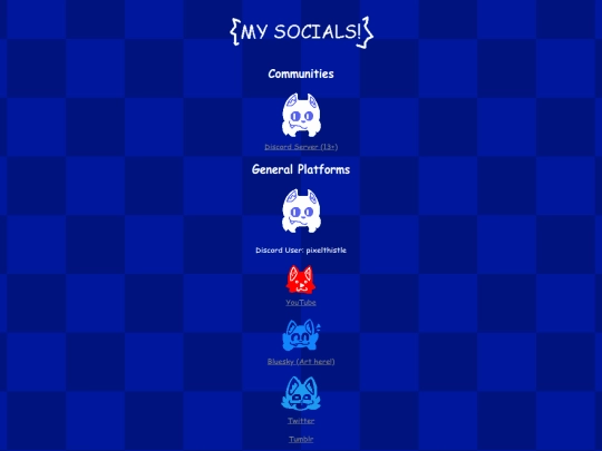 socials screenshot