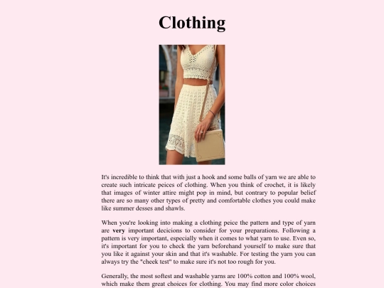 clothing screenshot