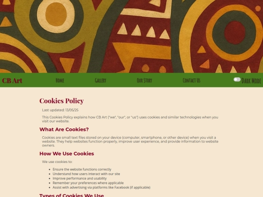 cookie-policy screenshot