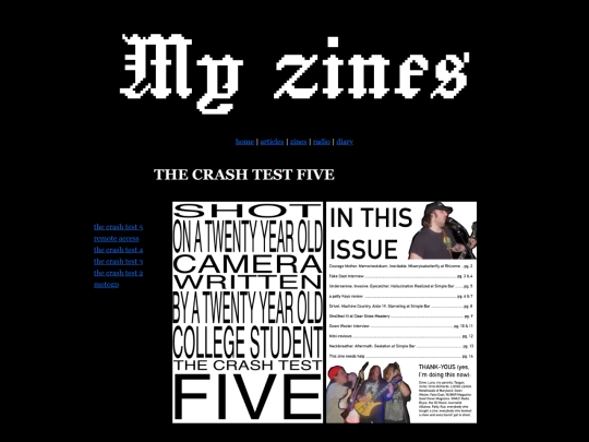 zines screenshot