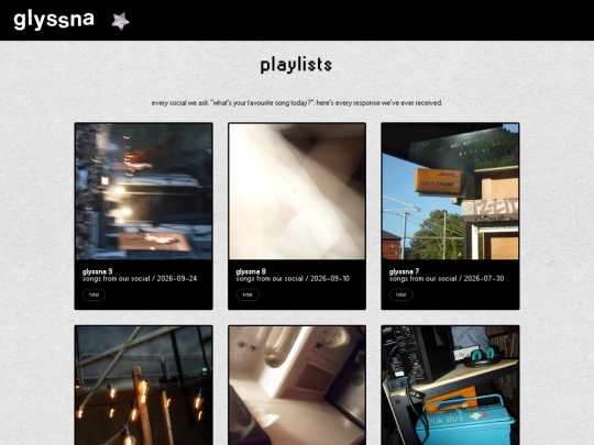 playlists screenshot