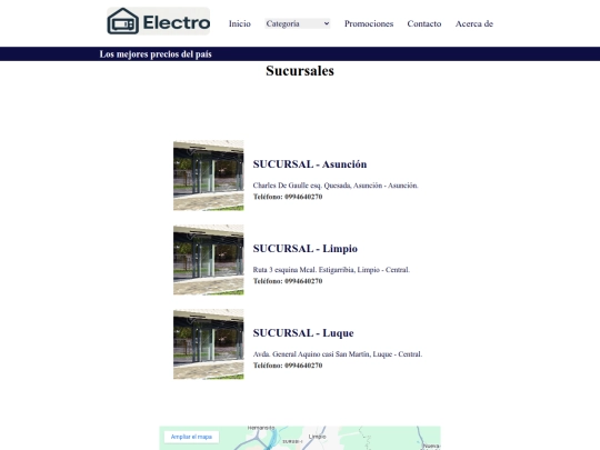 sucursales screenshot