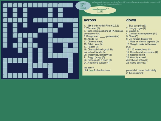clues screenshot