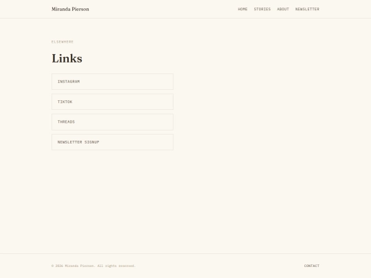 links screenshot