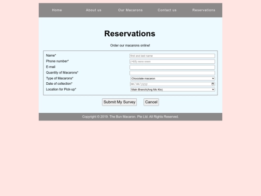 reservations screenshot