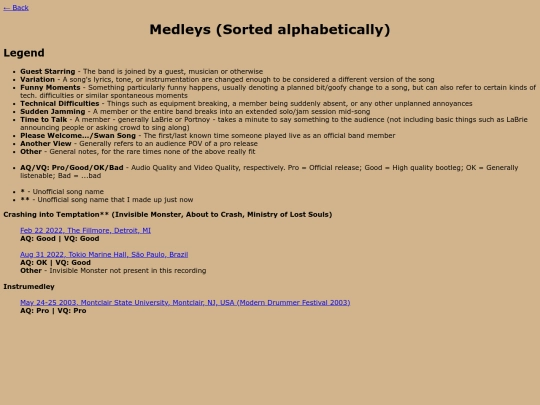 medleys screenshot