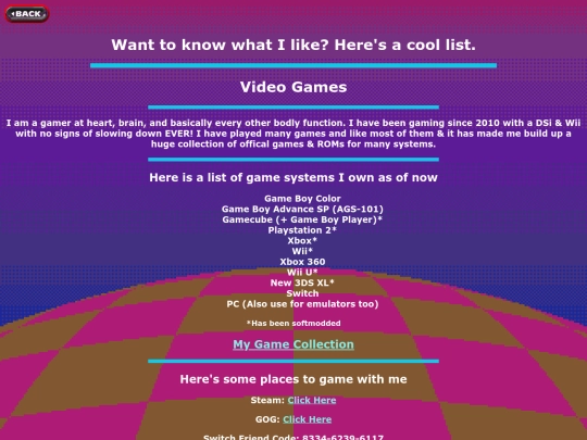 Interests screenshot
