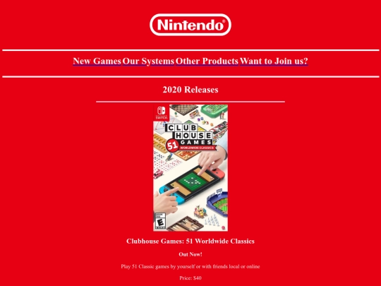 Nintendo_Site/NewGames screenshot