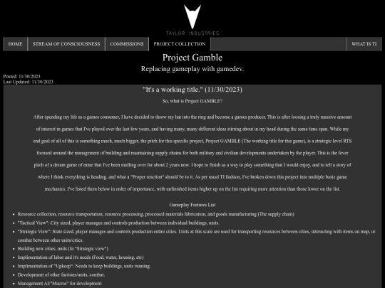 Portfolio/project_gamble screenshot