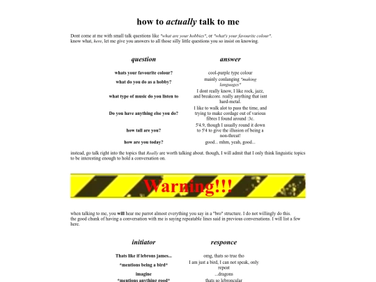 howtoconversatewithme screenshot