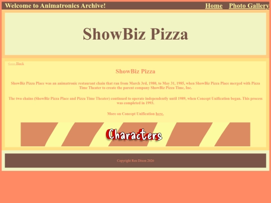 Showbiz-Pizza screenshot
