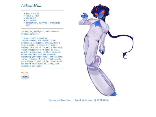 html/aboutme screenshot