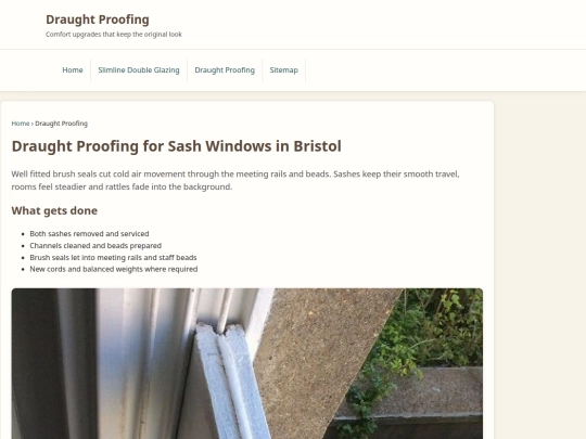 draught-proofing screenshot