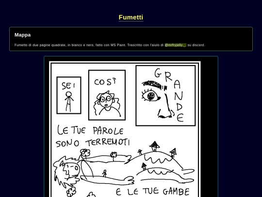 fumetti/mappa screenshot