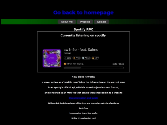 projects/spotify screenshot