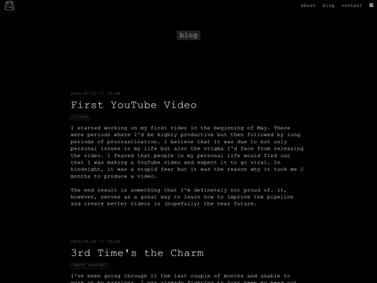 blog screenshot
