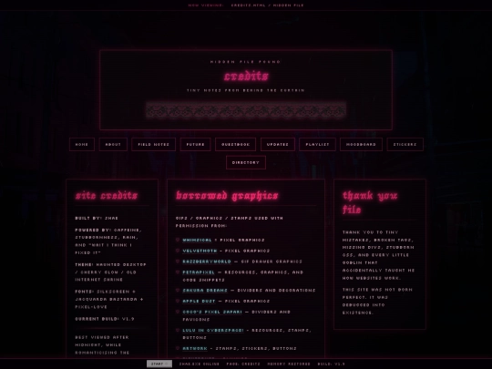 credits screenshot