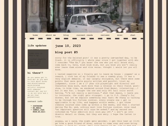 blog posts /june10 screenshot