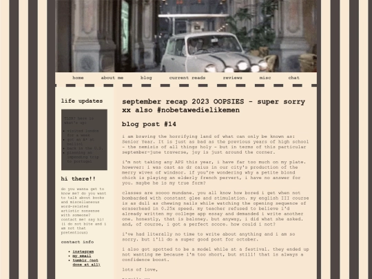 blog posts /sept screenshot