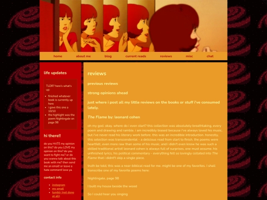 review folder/theflame screenshot