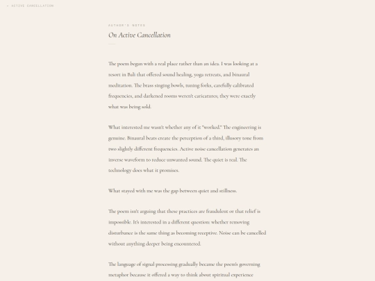 active-cancellation-notes screenshot