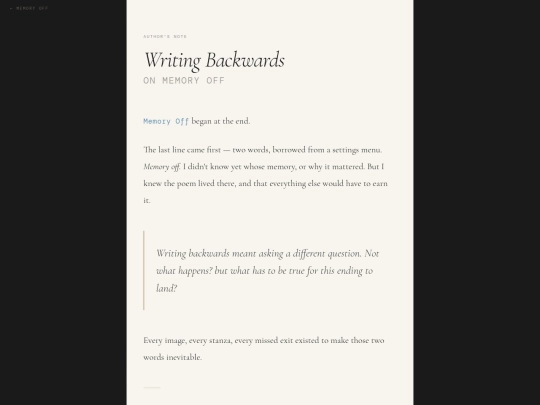 memory-off-notes screenshot