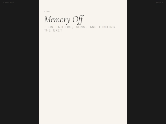 memory-off screenshot