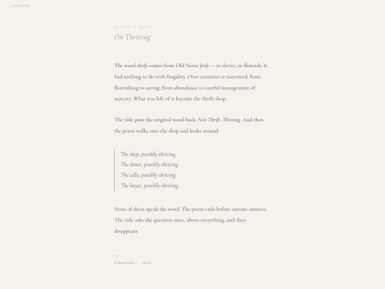 thriving-notes screenshot