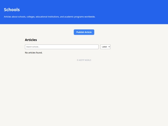 schools screenshot
