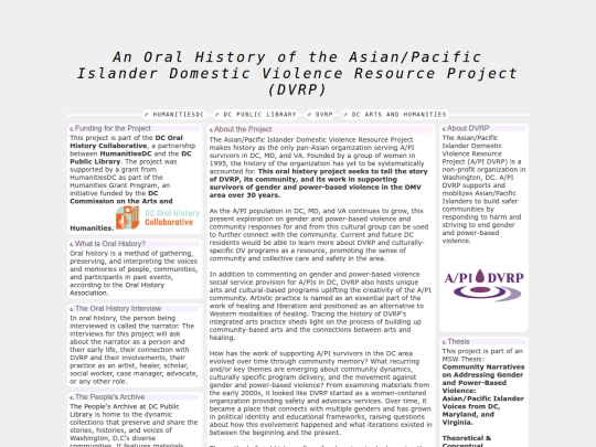 oralhistory screenshot