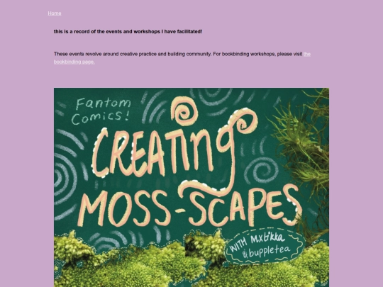 workshops screenshot