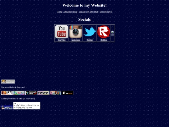 socials screenshot