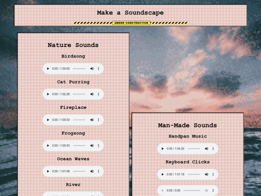 projectspage/soundscape/soundscapes screenshot
